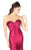 Mac Duggal Flash - 12110L Metallic Mesh Strapless Trumpet Evening Gown in Red