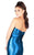 Mac Duggal Flash - 12110L Metallic Mesh Strapless Trumpet Evening Gown in Blue