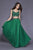 Shail K - 12117 Two Piece Embellished A-line Dress In Green
