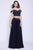 Shail K - 12126 Two Piece Embellished V-neck Dress In Blue