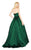 Mac Duggal Black White Red - 12132R Strapless Stretch Taffeta Ballgown in Green