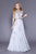 Shail K - 12133 Embellished Halter A-line Dress In Silver
