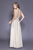 Shail K - 12134 Plunging V-Neck Sequined Tulle Gown In Gold