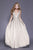 Shail K - 12134 Plunging V-Neck Sequined Tulle Gown In Gold