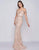 Mac Duggal Prom - 12159M Jewel-Trimmed Off Shoulder Embroidered Gown In Pink