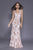 Shail K - 12139 Sleeveless Sequin Embellished Evening Dress In Pink