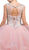 Dancing Queen - 1214 Crystal Embellished Ruffled Quinceanera Gown in Pink