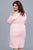 Shail K - 121516 Halter Spandex Sheath Dress With Cutouts in Pink