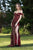 Shail K - 12160 Bedazzled Off Shoulder Sheath Dress In Red