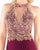 Mac Duggal Prom - 12161M Beaded Halter Jersey Sheath Dress In Red