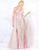 Mac Duggal Prom - 20101M Trailing Blossom Appliqued Overskirt Gown In Purple