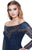 Shail K - 12165 Bead Embellished Long Sleeves Mermaid Gown In Blue and Gray