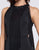Mac Duggal Black White Red - 12168R Cascading Bead-Fringed Jumpsuit In Black