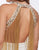 Mac Duggal Black White Red - 12168R Cascading Bead-Fringed Jumpsuit