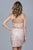 Shail K - 12171 Two Piece Embellished Halter Sheath Dress in Pink