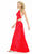 La Femme - 12172 Seductive Jewel Keyhole Neckline Evening Dress In Blue