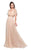 Mac Duggal Couture - 12174D Beaded V-neck A-line Dress With Train