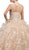 Dancing Queen - 1218 Embellished Illusion Bateau Ruffled Quinceanera Ballgown