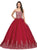 Dancing Queen - 1219 Strapless Bedazzled Sweetheart Quinceanera Ballgown