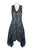 Taylor - 1219M Sleeveless Floral Lace Handkerchief Hem Dress In Blue