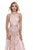 Shail K - Sequined Halter Tulle A-line Dress 12205 In Pink