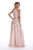 Shail K - Sequined Halter Tulle A-line Dress 12205 In Pink
