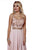 Shail K - 12213 Embellished V-neck Tulle A-line Dress In Pink