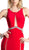 Cinderella Divine - 62806 Peaked Illusion Paneled Cutout Long Gown In Red