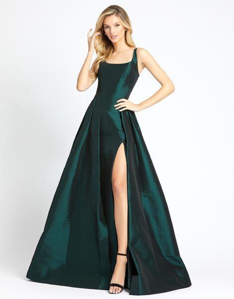 Mac Duggal Evening - 12225D Sleeveless Ballgown With High slit In Green