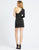 Ieena Duggal - 12262I One Shoulder Strap Tuxedo Cocktail Dress In Black