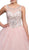 Dancing Queen - 1227 Embellished Illusion Bateau Neck Quinceanera Ballgown