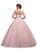Dancing Queen - 1227 Embellished Illusion Bateau Neck Quinceanera Ballgown
