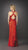 La Femme - Halter Gown with Plunging Neck and Crisscross Back 12298 In Red