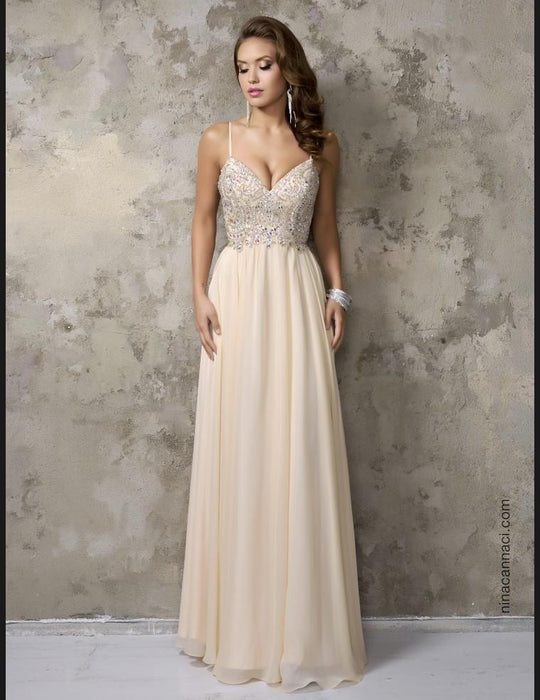 Nina Canacci - 1236 Dress in Champagne