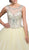 Dancing Queen - 1240 Sleeveless Crystal Beaded Quinceanera Ballgown In Yellow