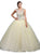 Dancing Queen - 1240 Sleeveless Crystal Beaded Quinceanera Ballgown In Yellow