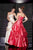 Studio 17 - 12422 Strapless Asymmetrically Tiered Ballgown In Neutral and Pink