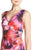 Adrianna Papell - Floral Print V-Neck Dress 11252350 in Pink and Multi-Color