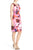 Adrianna Papell - Floral Print V-Neck Dress 11252350 in Pink and Multi-Color