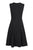 Taylor - 1244M Sleeveless Color block Fit and Flare Crepe Dress In Black and Blue