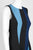 Taylor - 1244M Sleeveless Color block Fit and Flare Crepe Dress In Black and Blue