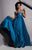 Studio 17 - 12455 Halter Beaded Keyhole Evening Gown In Blue