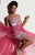 Studio 17 - 12456 Sequined Strapless Sheath Dress In Pink and White