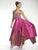 Studio 17 - 12466 Beaded High Low A-line Dress In Pink and Print