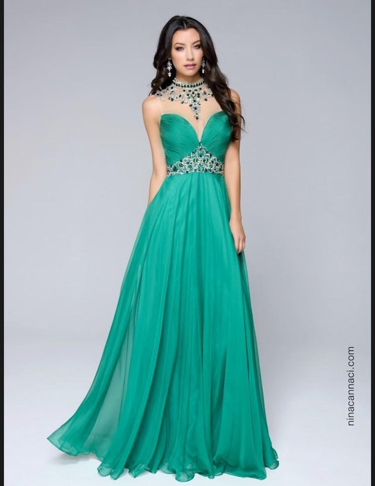 Nina Canacci - 1246 Dress in Green