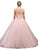 Dancing Queen - 1248 Lace Embroidered Quinceanera Dress In Pink