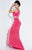 Studio 17 - 12493 Sleeveless Sheer Beaded Cutout Dress In Pink