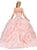 Dancing Queen - 1250 Strapless Embroidered Ruffled Quinceanera Gown in Pink