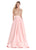 Ashley Lauren - 1251 Beaded Two Piece Ball Gown in Pink