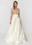 Ashley Lauren - 1251 Beaded Two Piece Ball Gown in White